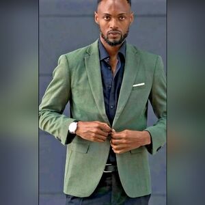 Men's Deep Dusty Green  Blazer By Coofandy NEW Size XXL ($95)